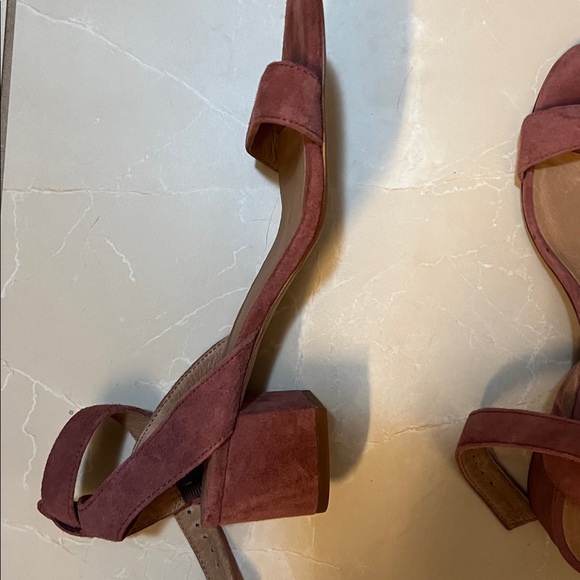 Madewell Block Heel Suede Sandals - Picture 2 of 4